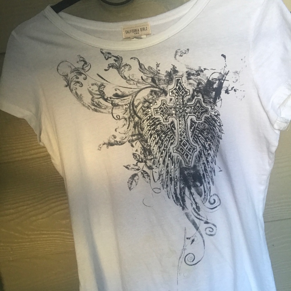 CROSS shirt BLK & WHT & PINK